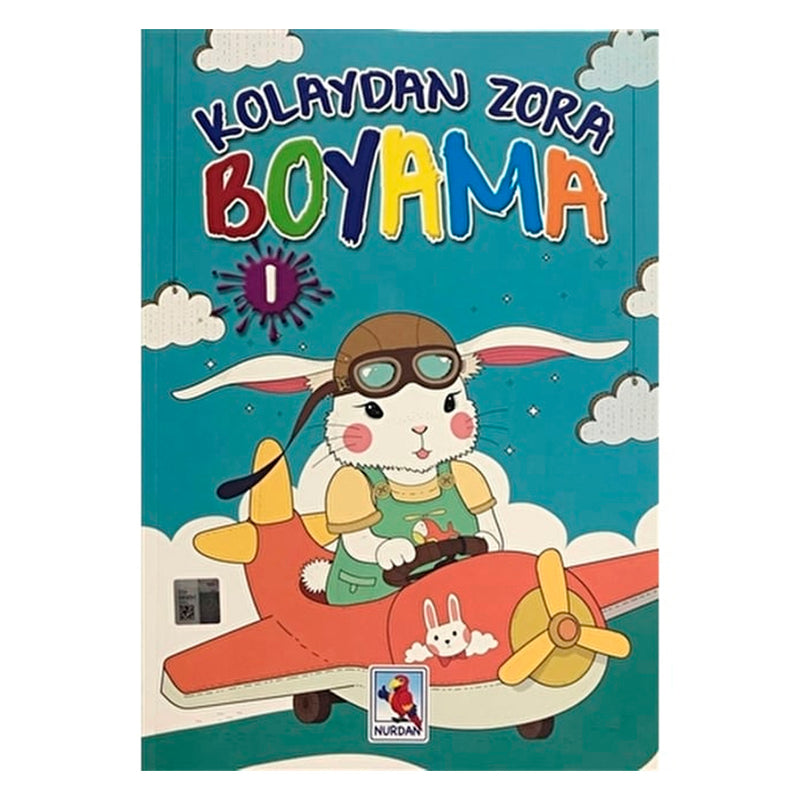 Nurdan Yayınları Kolaydan Zora Boyama 1