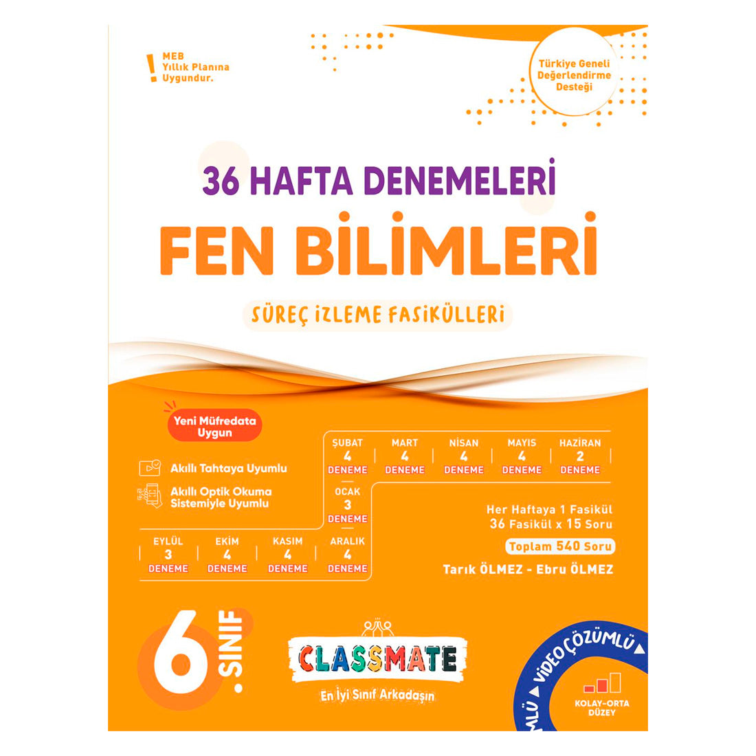 Okyanus Yayınları 6. Sınıf Classmate Fen Bilimleri 36 Hafta Denemeleri