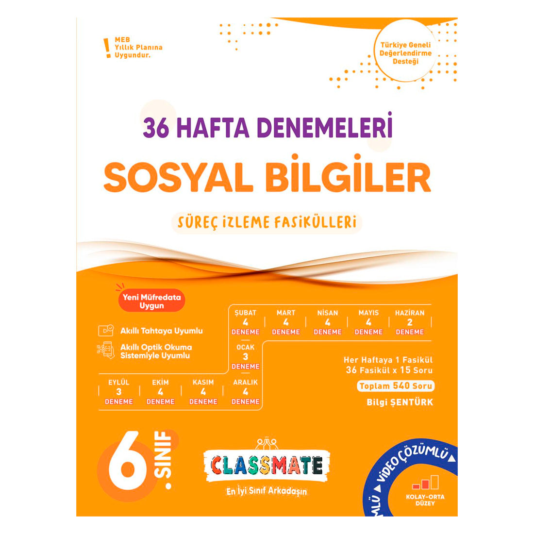 Okyanus Yayınları 6. Sınıf Classmate Solsyal Bilgiler 36 Hafta Denemeleri