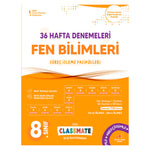 Okyanus Yayınları 8. Sınıf Classmate Fen Bilimleri 36 Hafta Denemeleri
