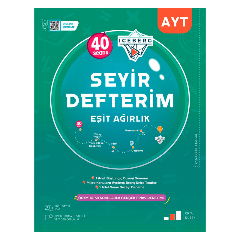 Okyanus Yayınları Ayt Eşit Ağırlık Seyir Defterim Soru Bankası