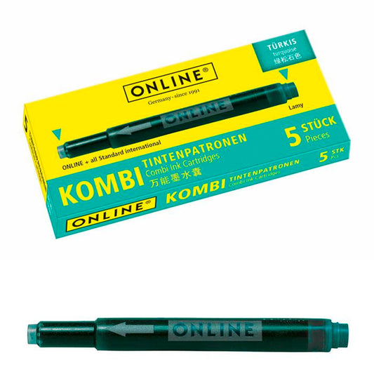 Online Combi Turkuaz Kartuş - Yedek Mürekkep Dolum