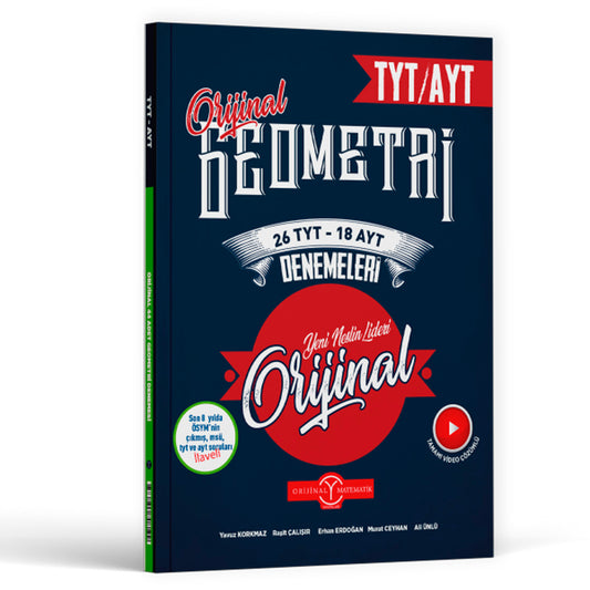 Orijinal Yayınları TYT AYT Geometri 26 TYT 18 AYT Deneme