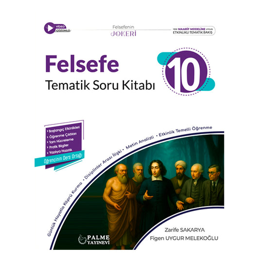 Palme Yayınları 10. Sınıf Joker Felsefe Soru Kitabı Tematik