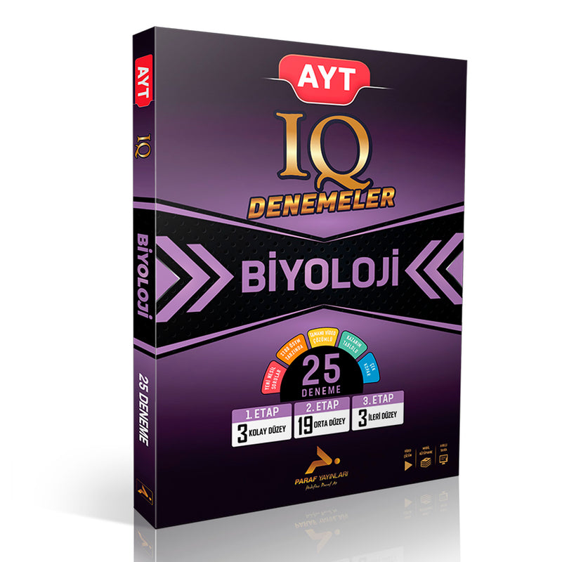 Paraf Yayınları AYT IQ Biyoloji Deneme