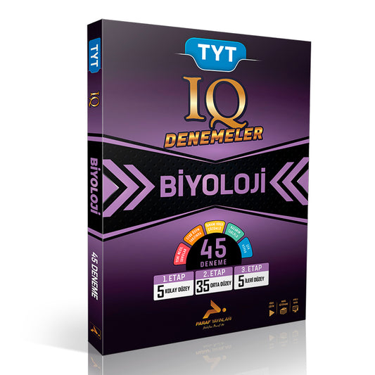 Paraf Yayınları TYT IQ Biyoloji Deneme