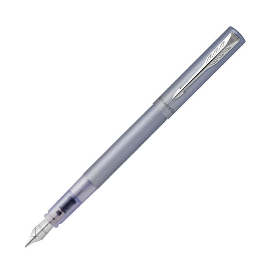 Parker Vector XL Dolma Kalem M Gümüş Mavi - İmza, Hediyelik ve Ofis Kalemi
