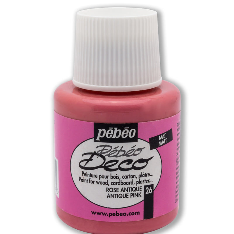 Pebeo Deco 26 Antik Pembe 110 ml Ahşap Boyası - Hobi, Dekorasyon ve Sanatsal Boya