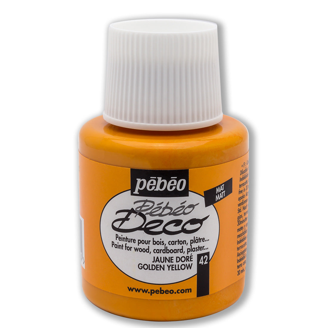 Pebeo Deco 42 Altın Sarısı 110 ml Ahşap Boyası - Dekorasyon, Hobi ve Sanatsal Projeler İçin