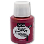 Pebeo Deco 44 Koyu Pembe 110 ml Ahşap Boyası - Hobi, Dekorasyon ve Kendin Yap Projeleri İçin