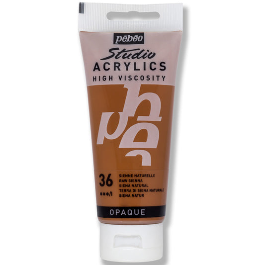 Pebeo Studio Raw Sienna 100 ml Akrilik Boya - Sanat, Resim ve Hobi Boyası