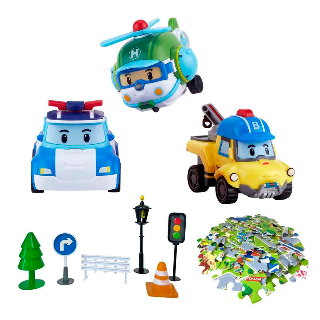 Poli Car Gogo City Serisi- Poli,Bucky,Helly.Set Zr912
