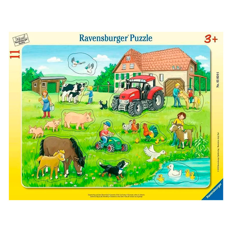 Ravensburger 12 Parça Büyük Çerçeveli Köyde Yaz Puzzle ADR-RPC050246