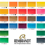 Rembrandt 24'lü Metal Kutu Tablet Sulu Boya - Sanatsal Profesyonel Ressam Boyama Seti