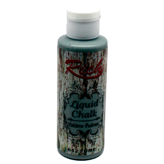 Rich Liquid Chalk Füme 120 cc Eskitme Pudrası - Sanatsal Hobi ve Dekorasyon Malzemesi
