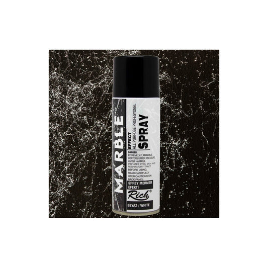 Rich Mermer Efekti Beyaz 200 ml Sprey - Sanatsal Hobi ve Dekorasyon Boyası