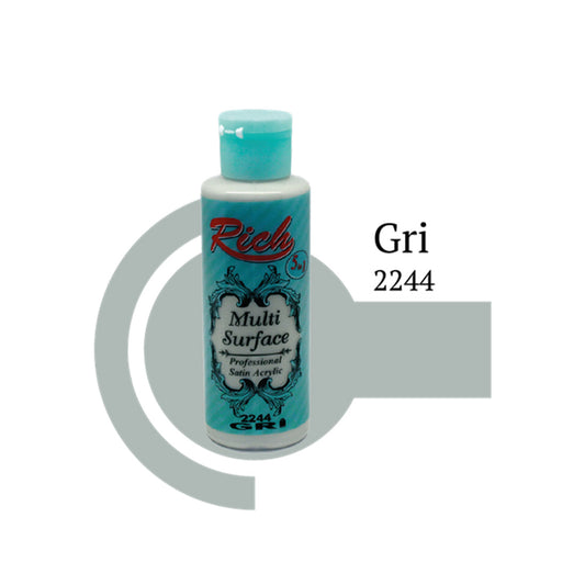 Rich Multi Surface 130 Cc Gri Akrilik Boya - Hobi, Sanat ve Dekorasyon Boyası