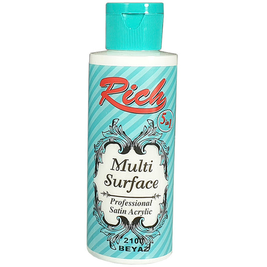 Rich Multi Surface Beyaz 120 cc Akrilik Boya - Hobi, Sanat ve El Sanatları Boyası