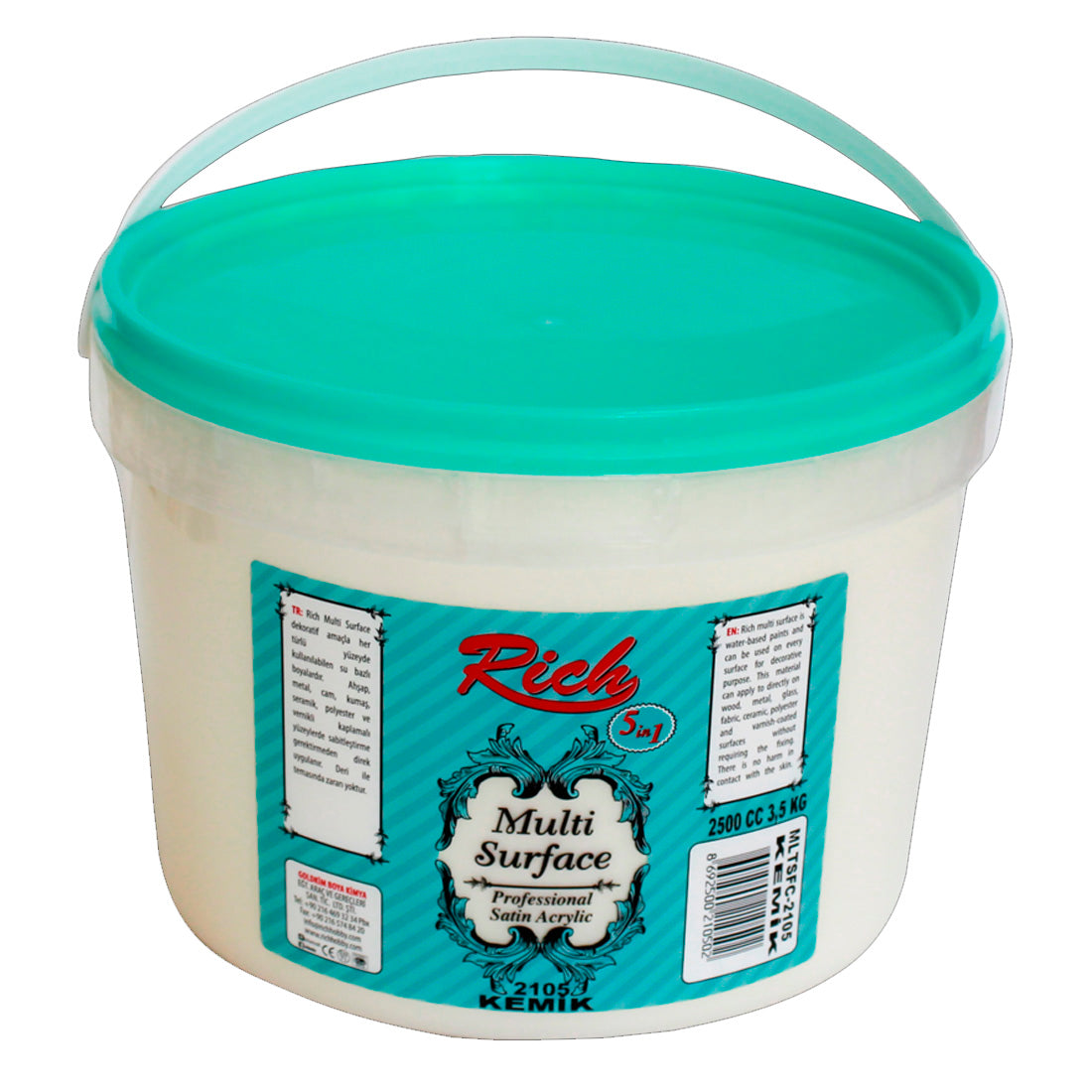 Rich Multi Surface Kemik 2500 cc Akrilik Boya - Hobi, Dekorasyon ve El Sanatları Boyası