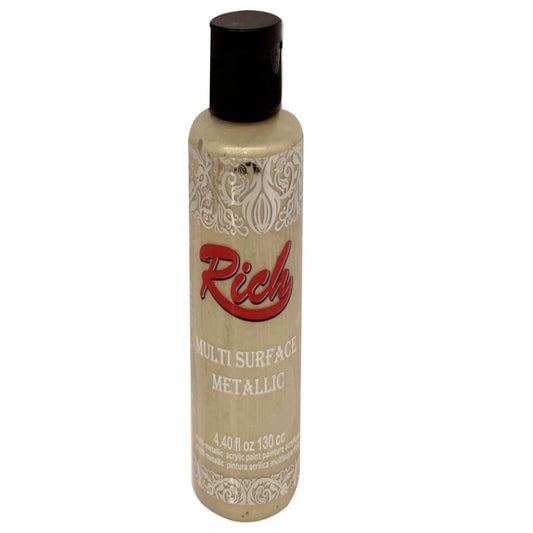 Rich Multi Surface Metalik Bal Köpüğü 120 ml Akrilik Boya - Hobi, Sanatsal ve Çok Yüzeyli Dekorasyon Boyası
