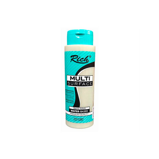 Rich Multi Surface Semi Mat Ihlamur 120 cc Akrilik Boya - Çok Amaçlı Sanatsal ve Hobi Boyası