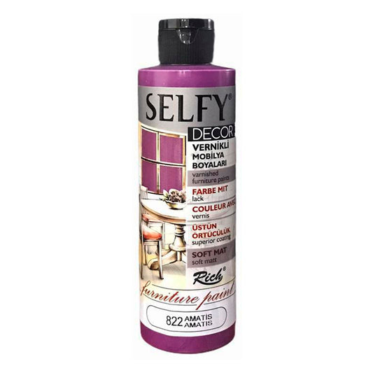 Rich Selfy Decor 240 cc Amatis Vernikli Mobilya Boyaları - Akrilik Hobi ve Dekorasyon Boyası