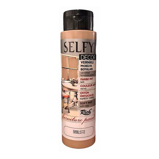 Rich Selfy Decor Latte 500 cc Mobilya Boyaları - Akrilik Ahşap Boyama ve Hobi Boyası