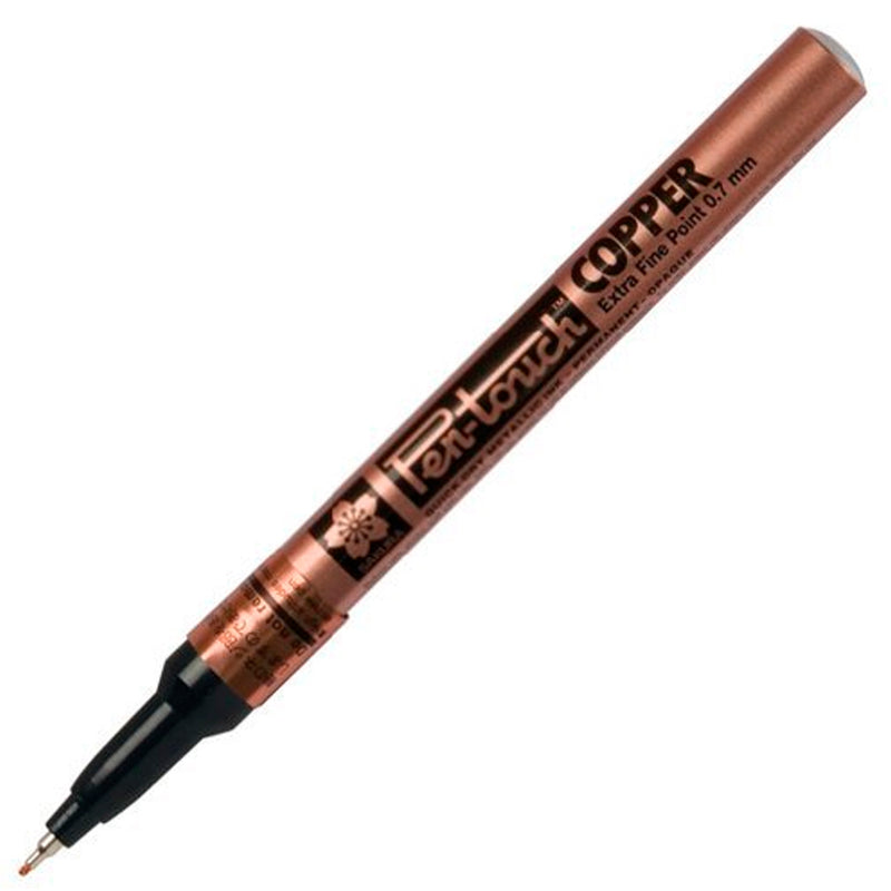 Sakura Pen Touch 0.7 mm Metalik Bakır Extra Fine Marker Kalem - Sanatsal Çizim, Dekorasyon ve Hobi Kalemi