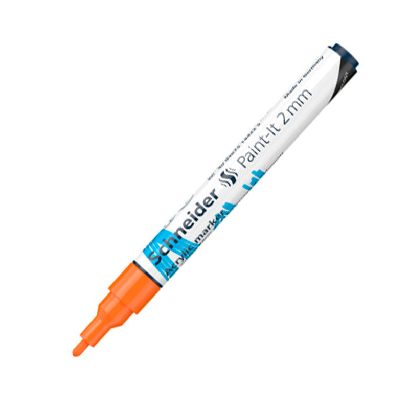 Schneider Paint-İt 2 mm Turuncu Marker Kalem - Sanat, Çizim ve Tasarım Kalemi