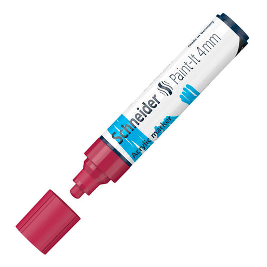Schneider Paint-İt 4 mm Bordo Marker Kalem - Sanatsal Çizim, Boyama ve Dekorasyon Markeri