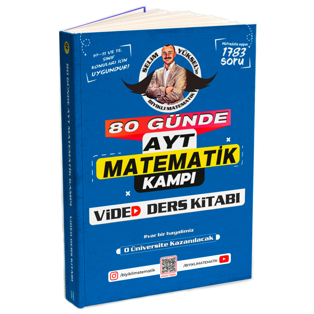 Selim Yüksel Bıyıklı Matematik 80 Günde AYT Matematik Video Ders Kitabı