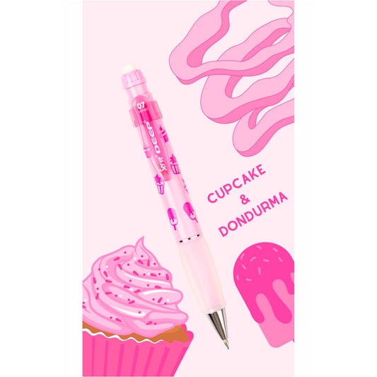 Serve Deep 07. Mm. Cupcake Dondurma Pembe Renk Mekanik Kurşun Kalem SV-DEEP-07-TSP