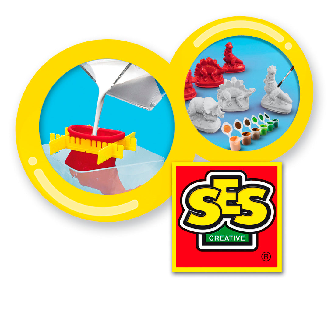 Ses Hobi Set Alçı Dinozor Boyama S00001406