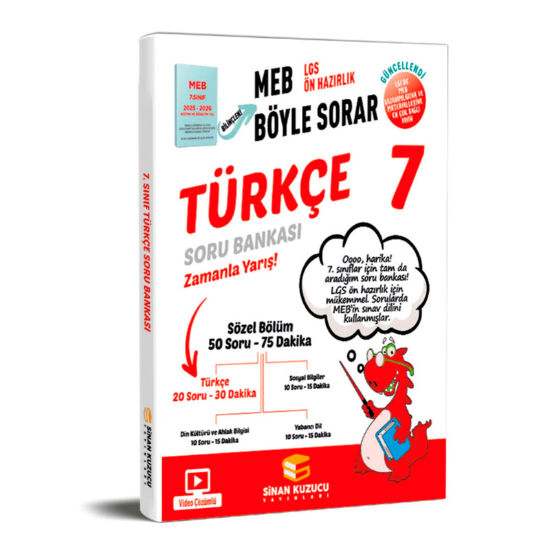 Sinan Kuzucu Yayınları 7. Sınıf Türkçe Soru Bankası