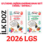 Sinan Kuzucu Yayınları 8. Sınıf İlk Doz 12`li Genel Değerlendirme Sınav Seti Sayısal + Sözel