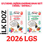 Sinan Kuzucu Yayınları 8. Sınıf İlk Doz 12`li Genel Değerlendirme Sınav Seti Sayısal + Sözel