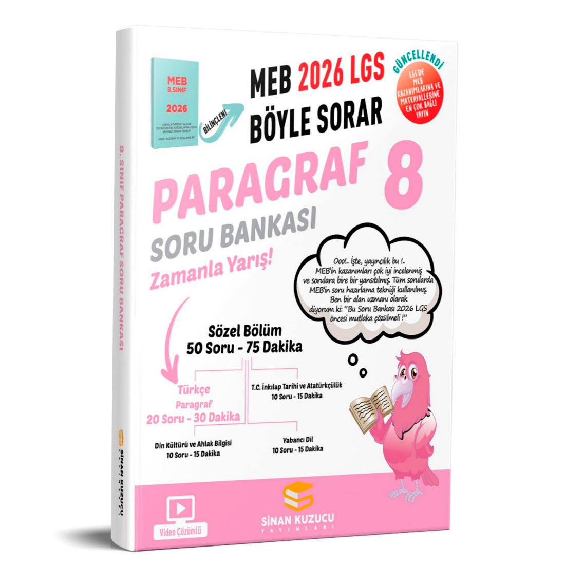 Sinan Kuzucu Yayınları 8. Sınıf Lgs Meb Böyle Sorar Paragraf Soru Bankası