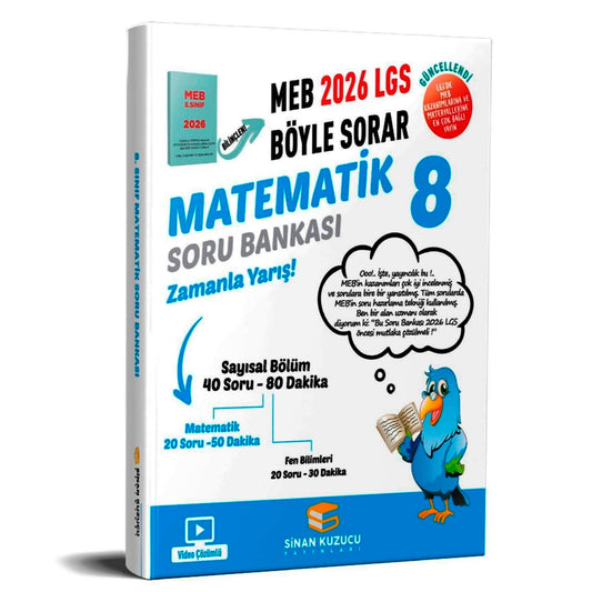 Sinan Kuzucu Yayınları 8. Sınıf Meb Böyle Sorar Matematik Soru Bankası