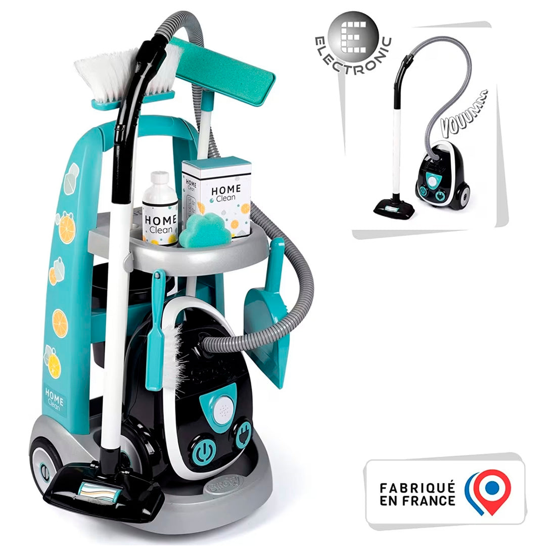 Smoby Cleaning Trolley-Vacuum Cleaner 330316