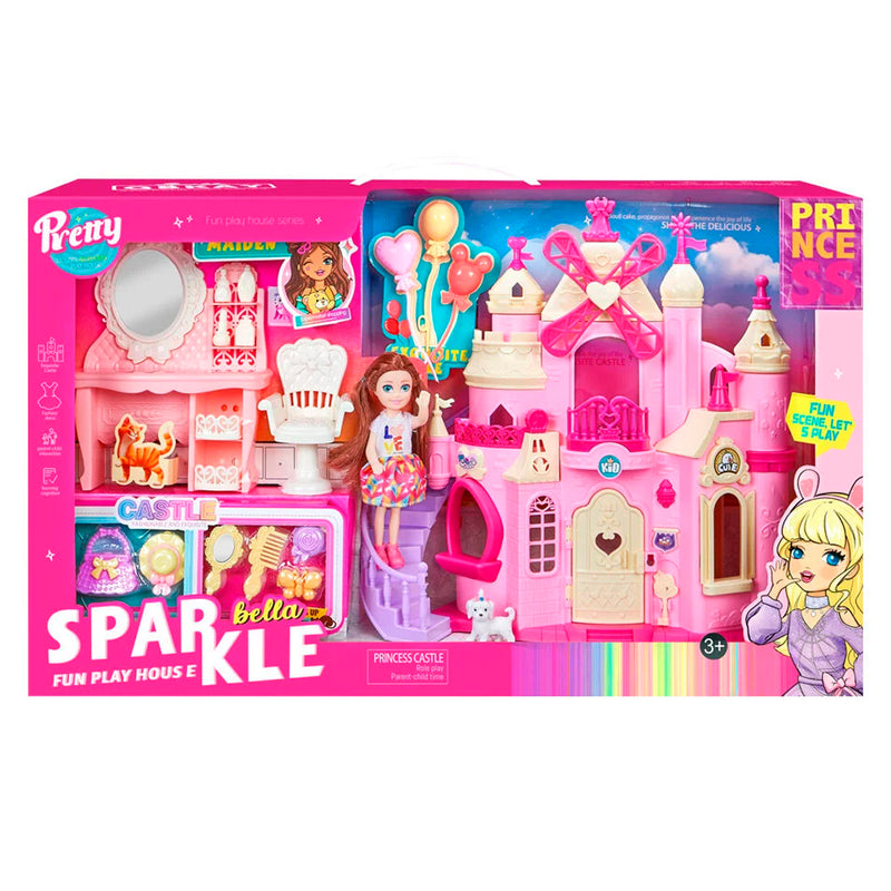 Sparkle Bella Princess Eğlenceli Kale Seti