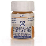 Talens 234 Raw Sienna 16 ml Guaj Boya - Sanatsal Resim ve Hobi Boyası