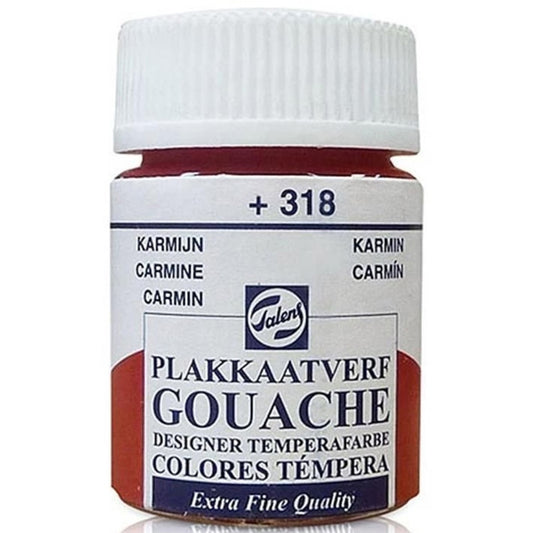 Talens 318 Carmıne 16 ml Guaj Boya - Sanatsal Resim ve Hobi Boyası