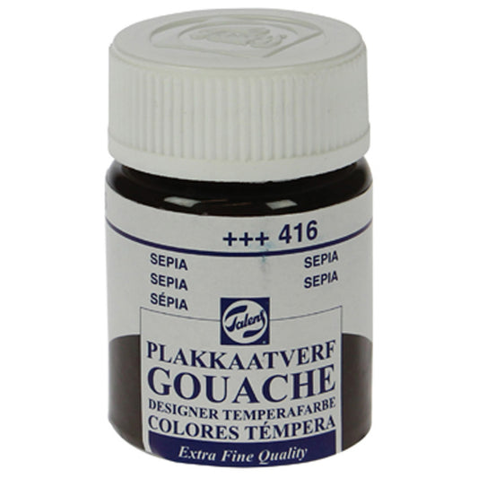 Talens Sepia 16 ml Guaj Boya - Sanatsal Resim, İllüstrasyon ve Tasarım Boyası