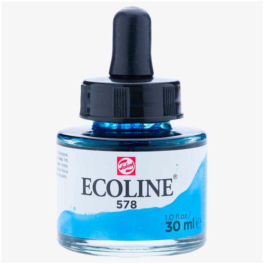 Talens Ecolıne 30Ml Gökyüzü Mavisi Camgöbeği Sulu Boya - Sanatsal Resim ve Hobi Boyası