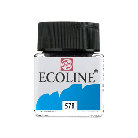 Talens Ecoline Gök Mavisi 30ml Sıvı Suluboya - Sanatsal Resim ve Çizim Malzemesi