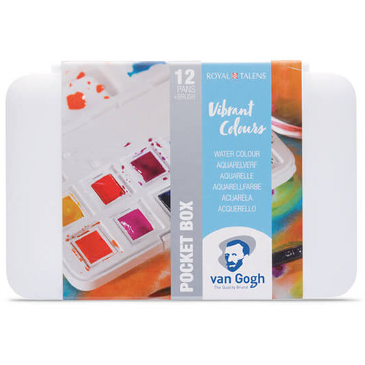 Talens Van Gogh Vibrant Suluboya Seti 12 Renk - Fırça Hediyeli - Sanatsal Hobi ve Resim Malzemeleri