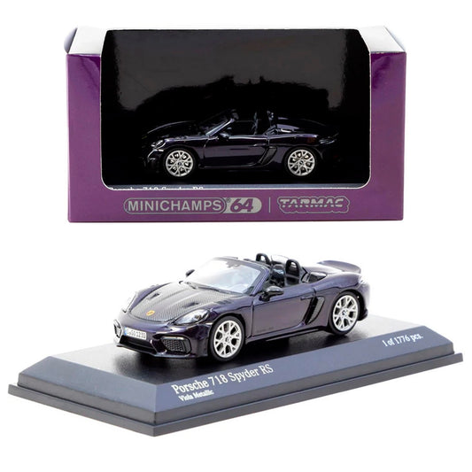 Tarmac Works Porcshe 718 Spyder Rs Viola Metallic T64Mc-008-Vm