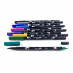 Tombow 10'lu Bohem Renkler AB-T Dual Brush Pen Fırça Kalem Seti - Sanatsal Çizim ve Kaligrafi Kalemi