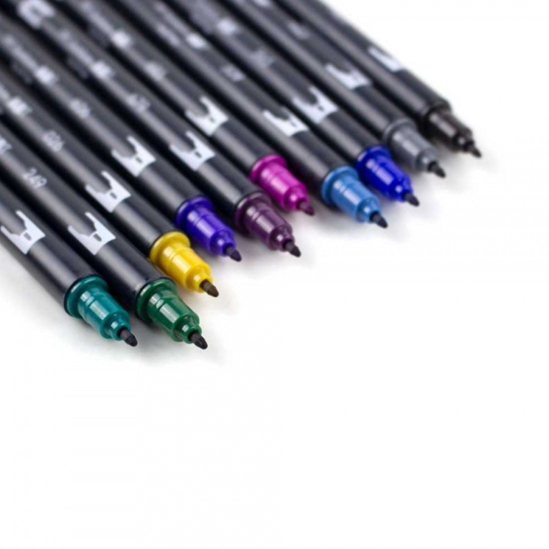 Tombow 10'lu Bohem Renkler AB-T Dual Brush Pen Fırça Kalem Seti - Sanatsal Çizim ve Kaligrafi Kalemi