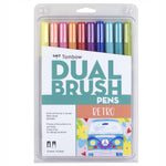 Tombow 10'lu Retro Renkler AB-T Dual Brush Pen Kalem Seti - Sanatsal Çizim, İllüstrasyon ve Kalig